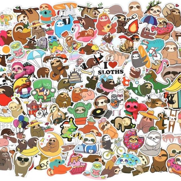 Other - 20 Assorted Sloth Stickers